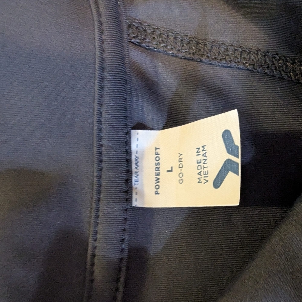 Old Navy Powersoft Go Dry Blue Sleeveless Collared Athletic Top, Size L, NWT - Picture 3 of 7